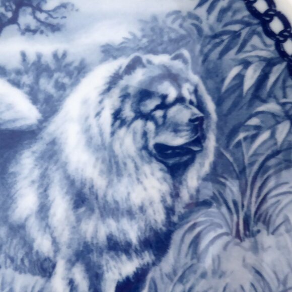 VINTAGE CHOW CHOW DOG PORCELAIN PLATE 2880 TOVE SVENDSEN DENMARK - Picture 3 of 6